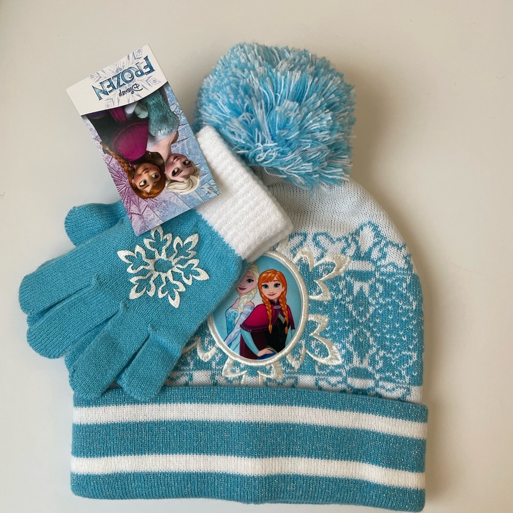 Frozen Cold Weather 2pcs  Hat Set, Gloves